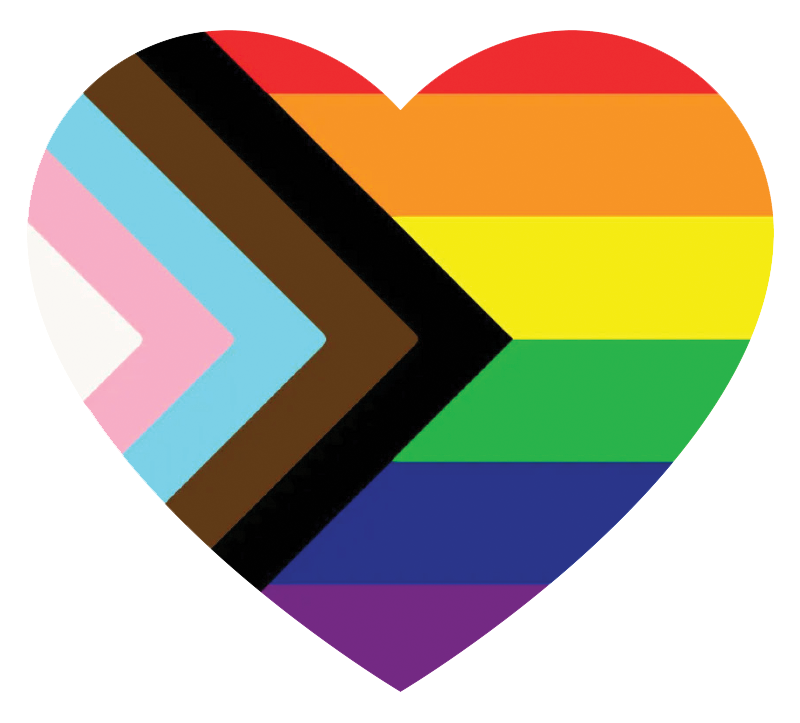 Heart icon displaying colors representing diversity and inclusion